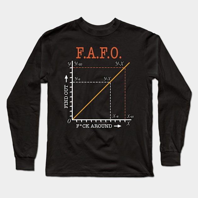 FAFO CHART TEE Long Sleeve T-Shirt by MilitaryGradeDesigns